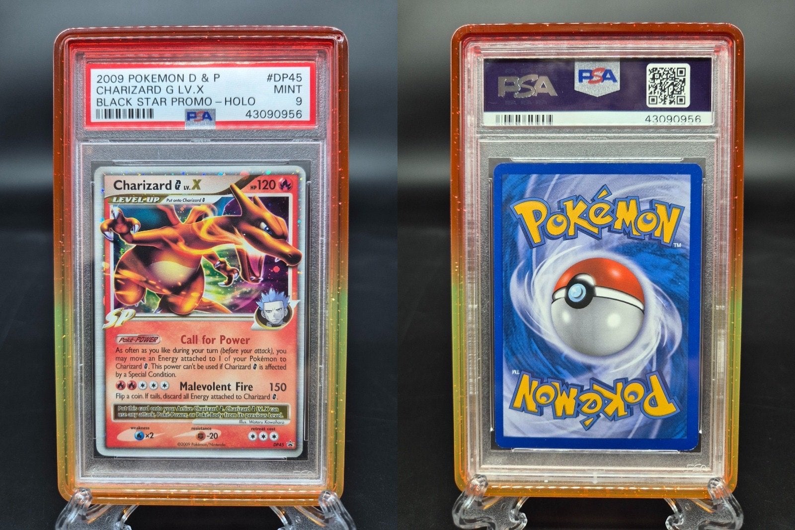 Charizard G LV.X DP45 Black Star Promo PSA 9 Pokémon Kaart, Hobby en Vrije tijd, Verzamelkaartspellen | Pokémon, Ophalen of Verzenden