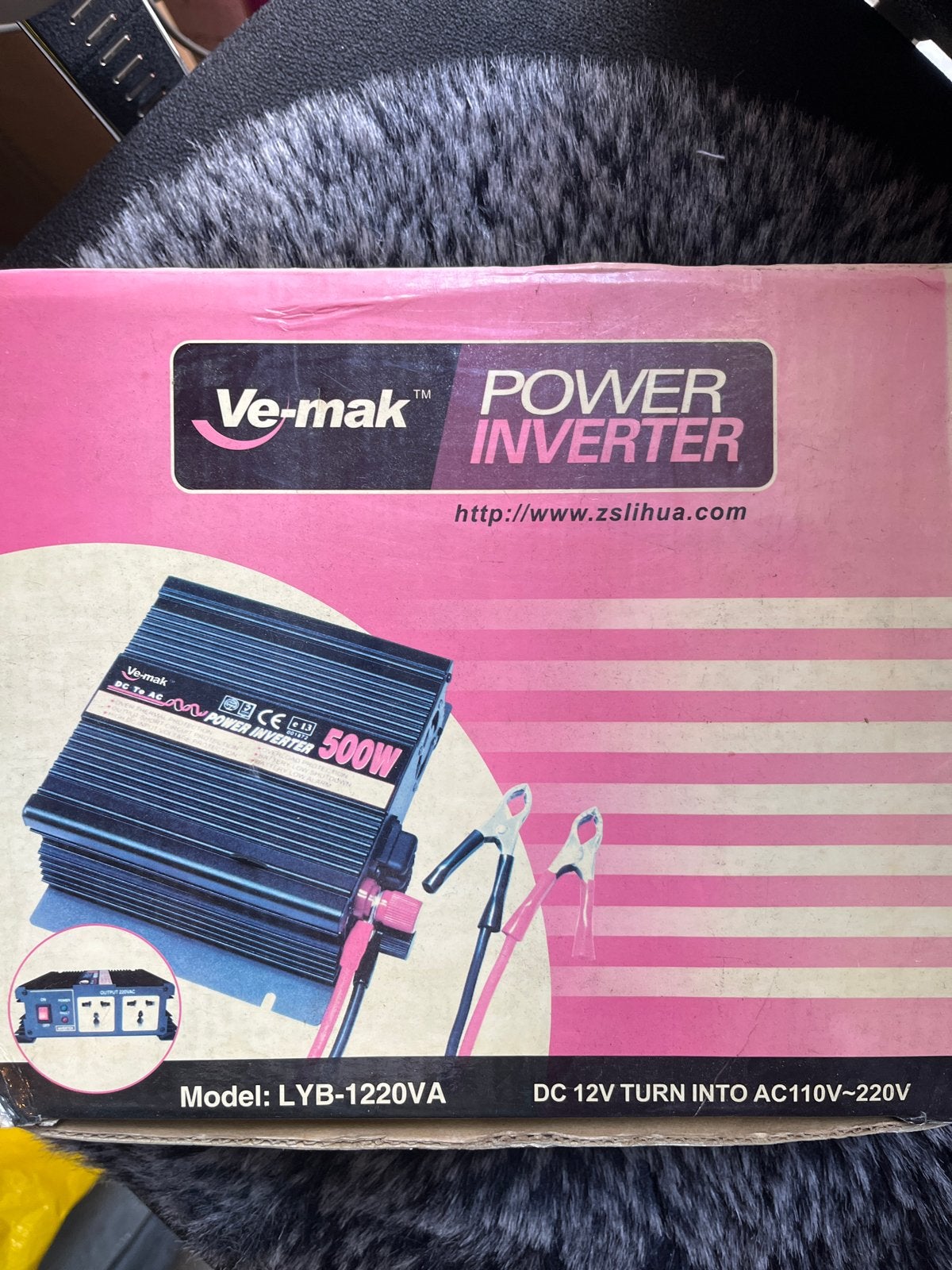 Ve-mak Power Inverter 500W - DC 12V naar AC 110V-220V, Ophalen of Verzenden, Nieuw