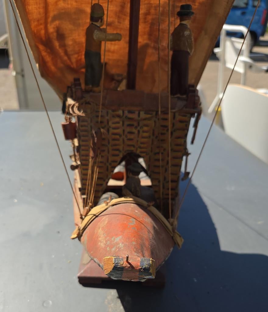 Antieke modelboot Portugese wijnboot hout, Hobby en Vrije tijd, Modelbouw | Boten en Schepen, Ophalen, Gebruikt, X, X