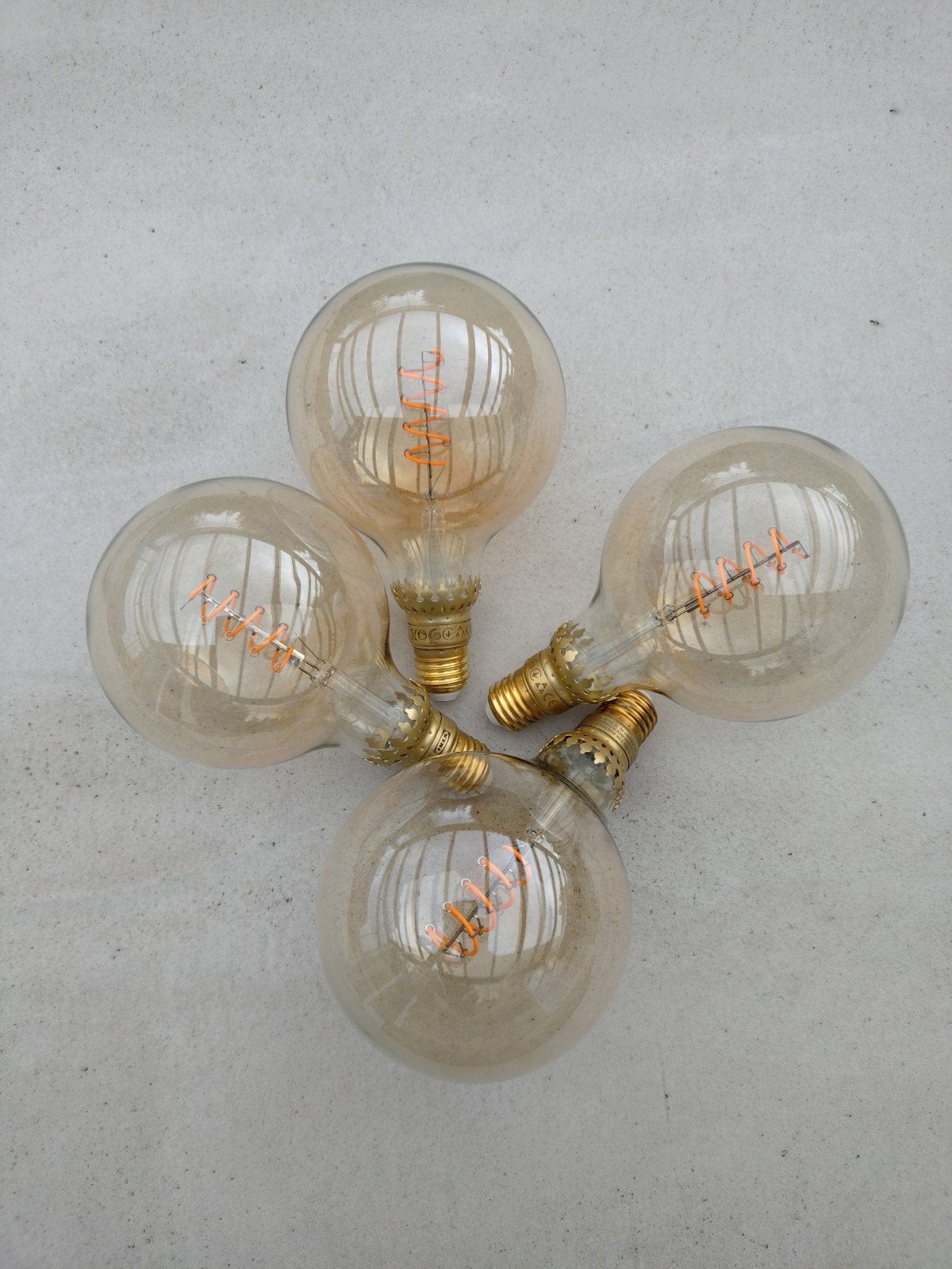 4 losse lampen van Ikea Rollsbo, Led-lamp, Gebruikt, IKEA, E27 (groot)
