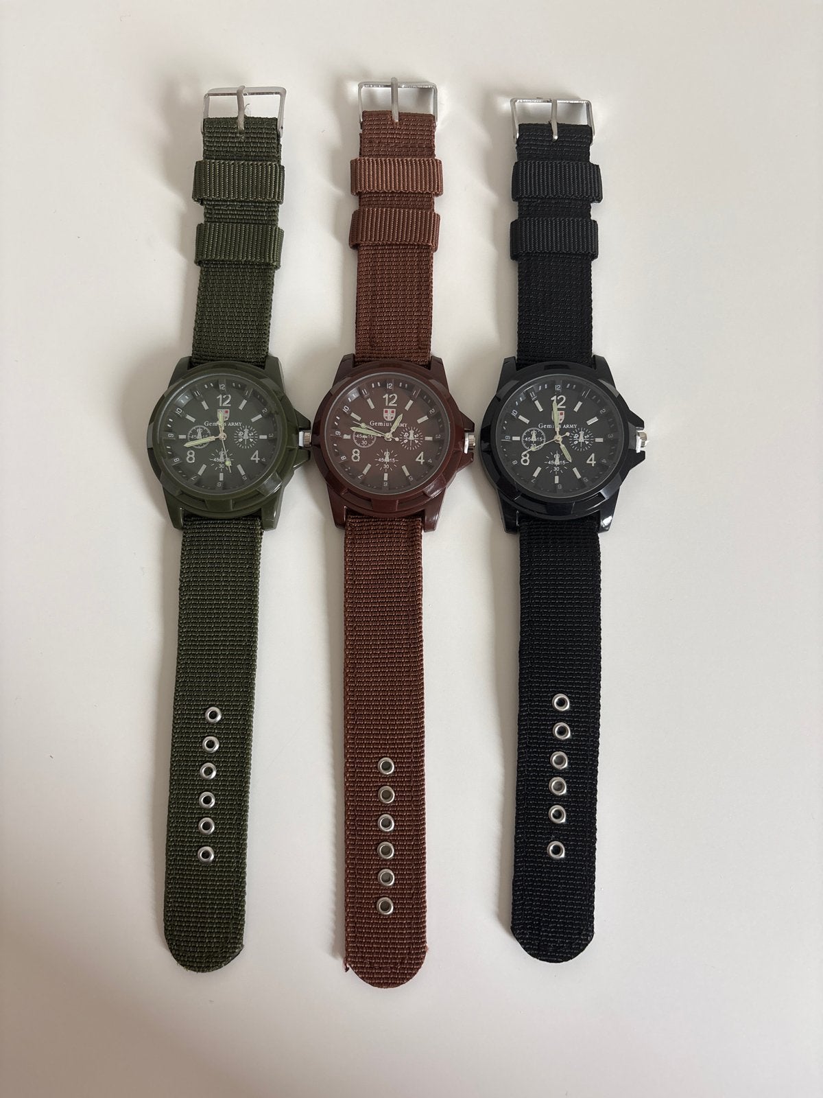 Set van 3 Gemius Army horloges, Verzenden, Polshorloge, Overige merken, Met bandje