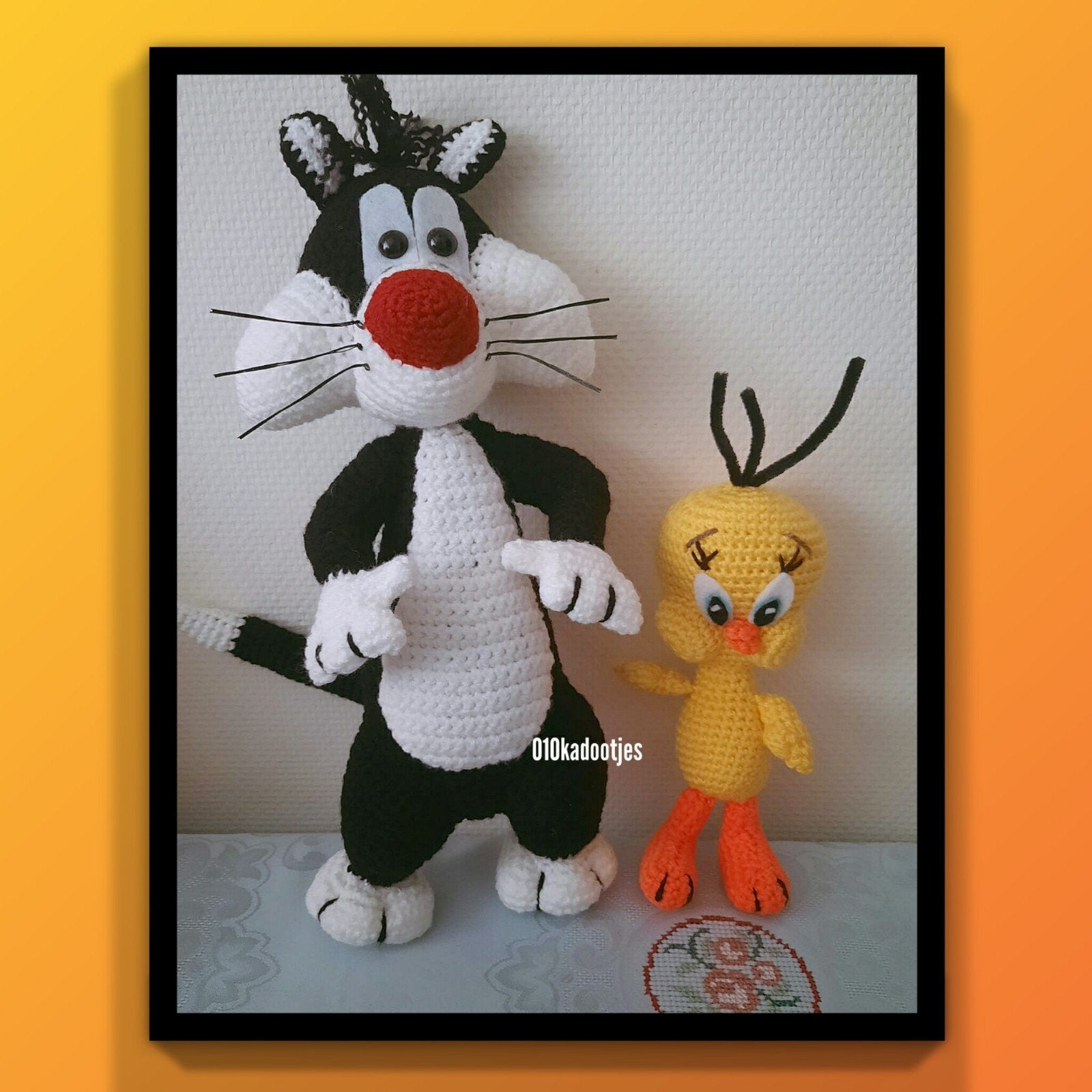 Nieuwe zelfgehaakte knuffels. Sylvester., Ophalen of Verzenden, Nieuw, Beeldje of Figuurtje