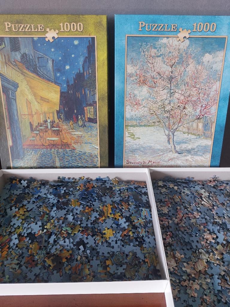 6 Verschillende legpuzzels van kunstopbjecten 1000 stukjes, Ophalen of Verzenden, 500 t/m 1500 stukjes, Nieuw, Legpuzzel