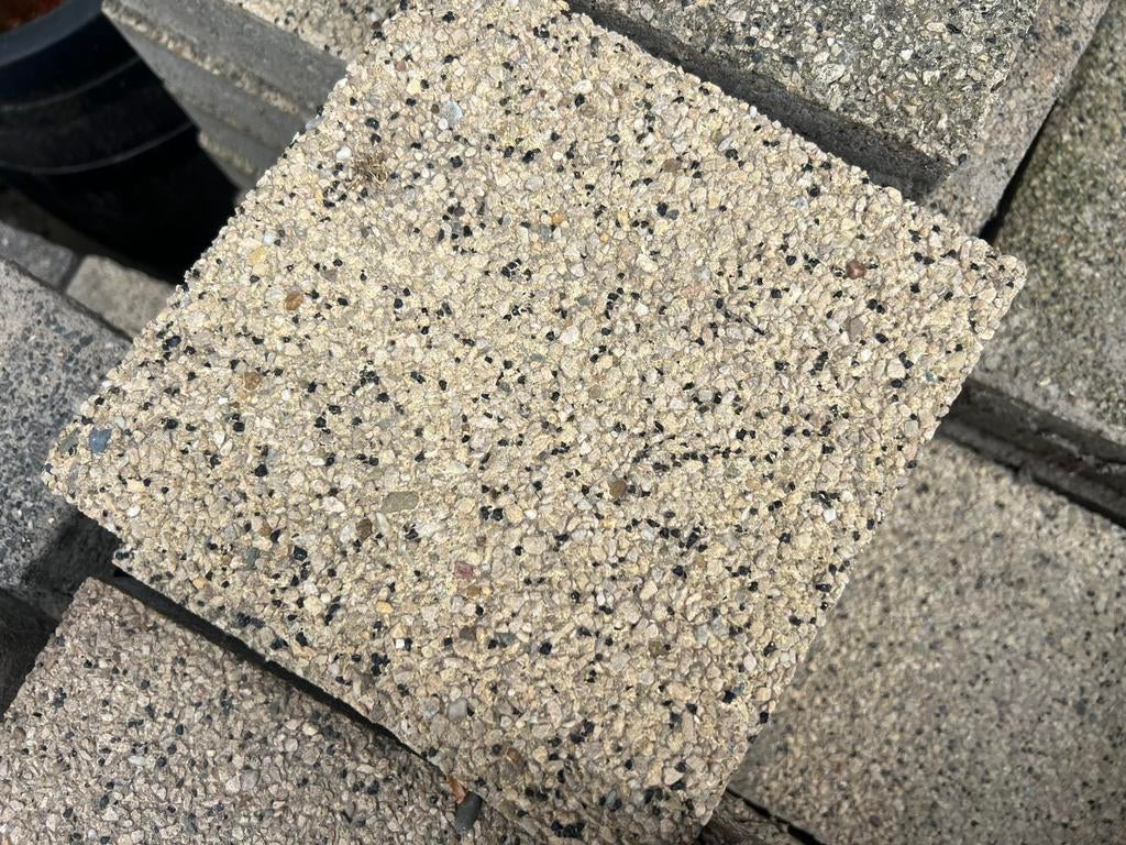 Gratis tuin tegels ongeveer 15m2, Ophalen, Gebruikt, 10 m² of meer, Beton