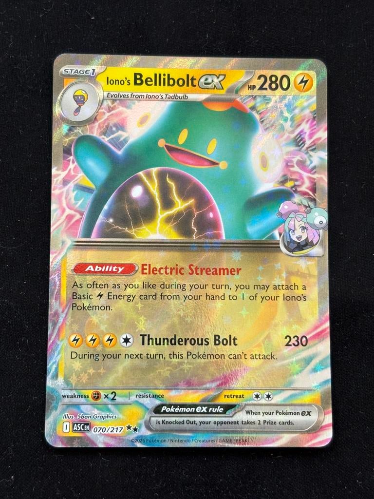 Iono’s Bellibolt EX - Ascended Heroes 070/217, Ophalen of Verzenden, Zo goed als nieuw
