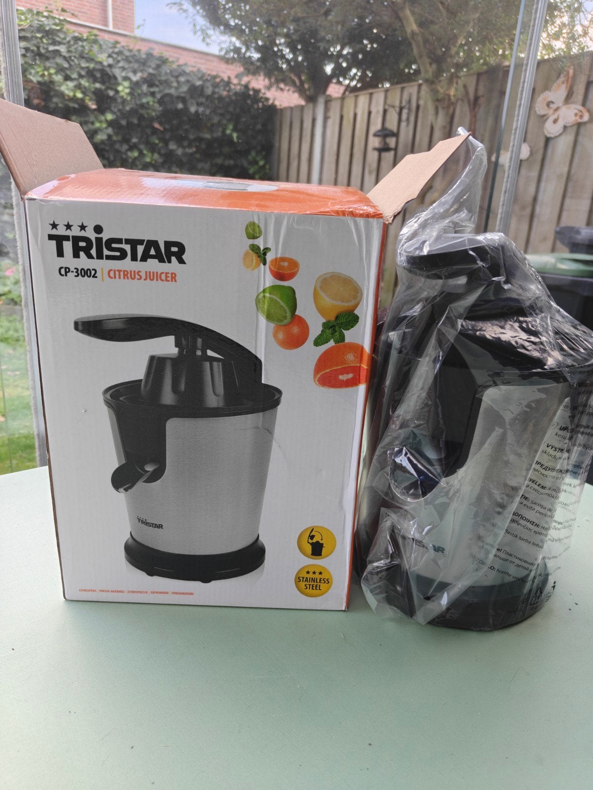 Nieuwe Tristar CP-3002 Citruspers - RVS, Ophalen of Verzenden, Nieuw, Elektrisch, Citruspers