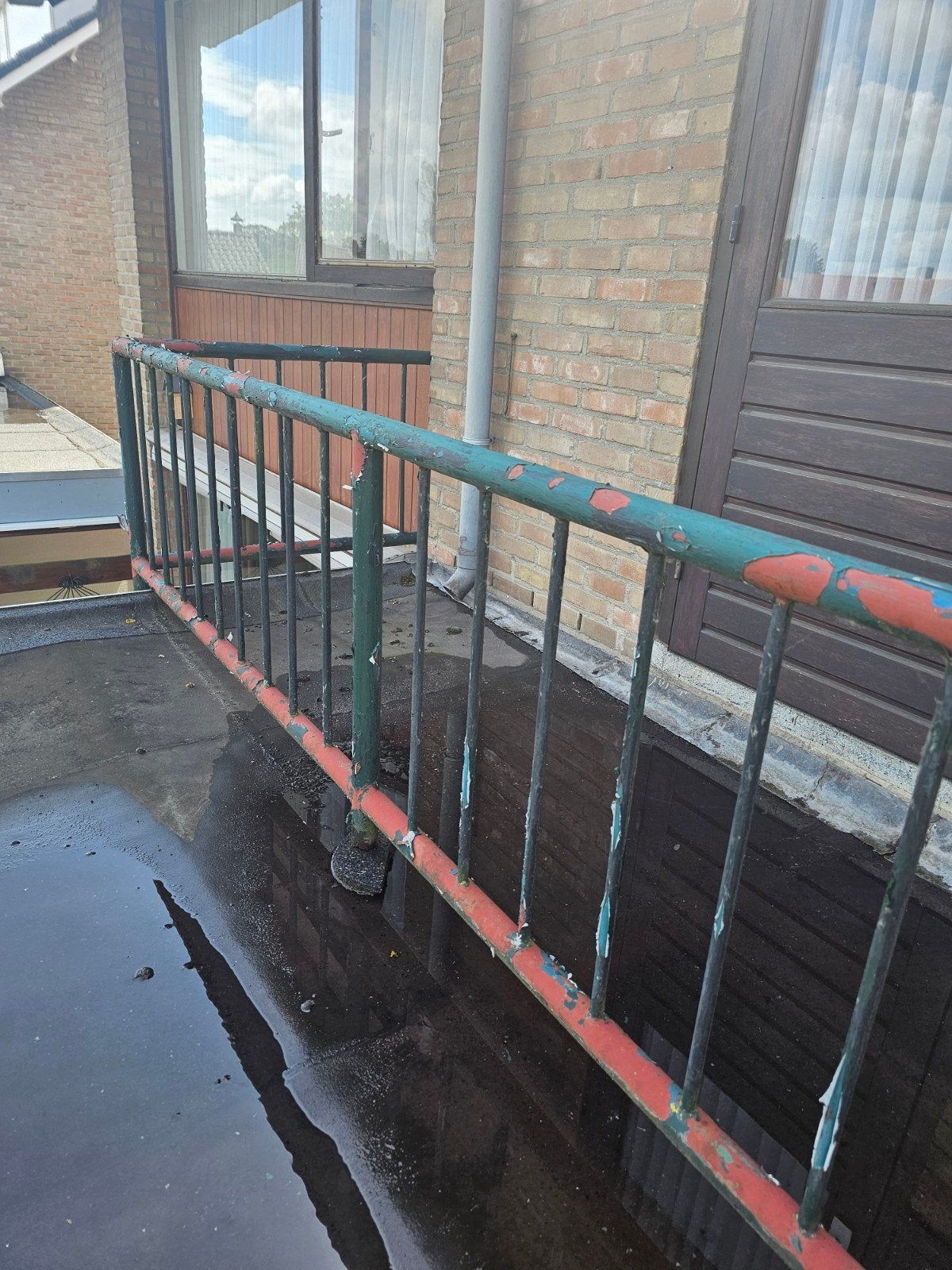 Ijzeren hek voor op balkon, Ophalen, Gebruikt