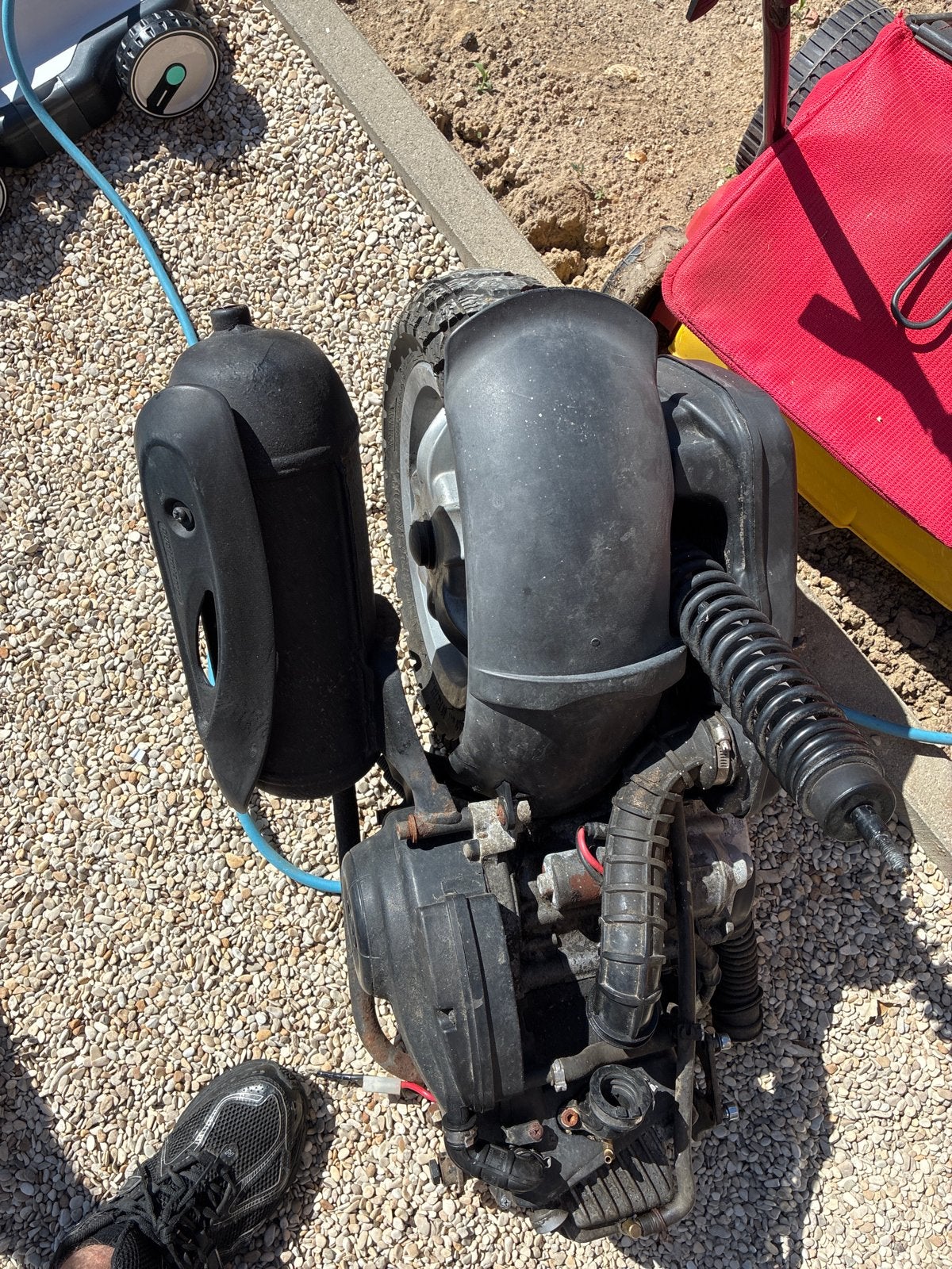 Piaggio Zip 4T 50cc motorblok met subframe, Ophalen, Gebruikt, Blok, Piaggio