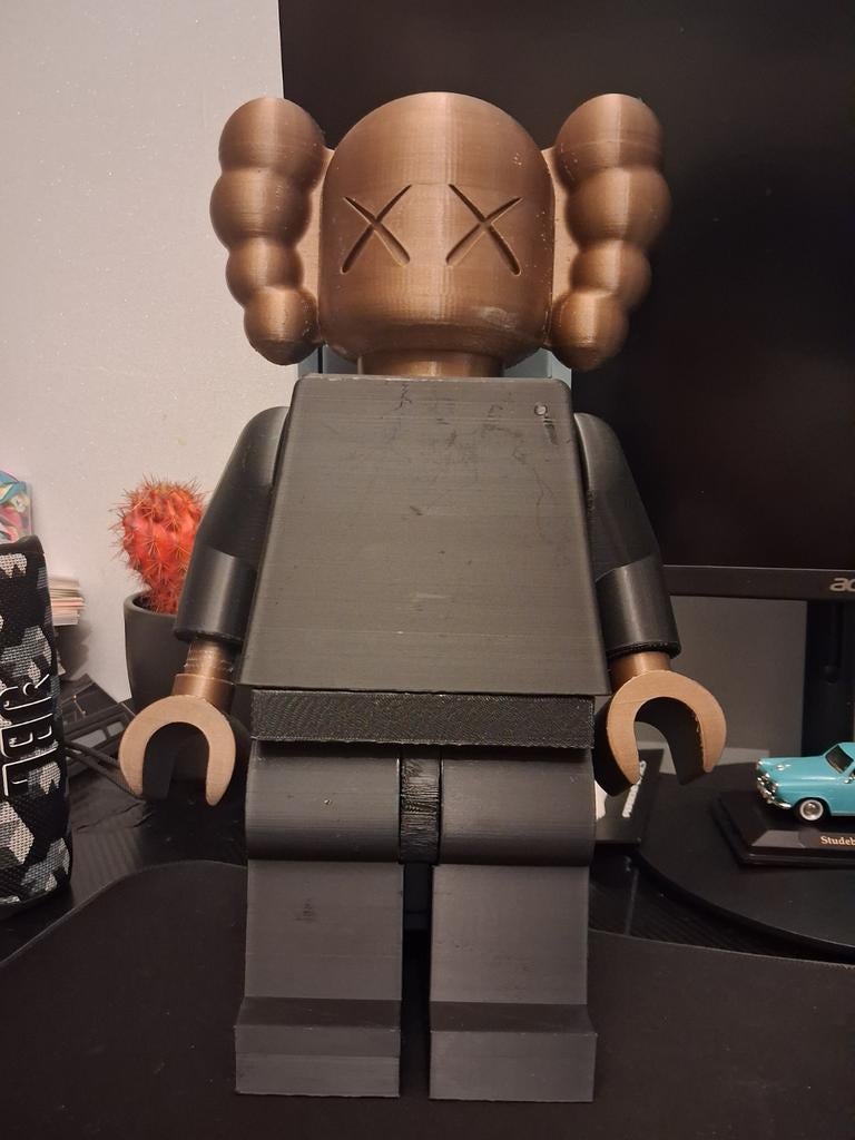 Unieke KAWS Companion Lego-stijl figuur - 3D geprint, Ophalen of Verzenden, Gebruikt