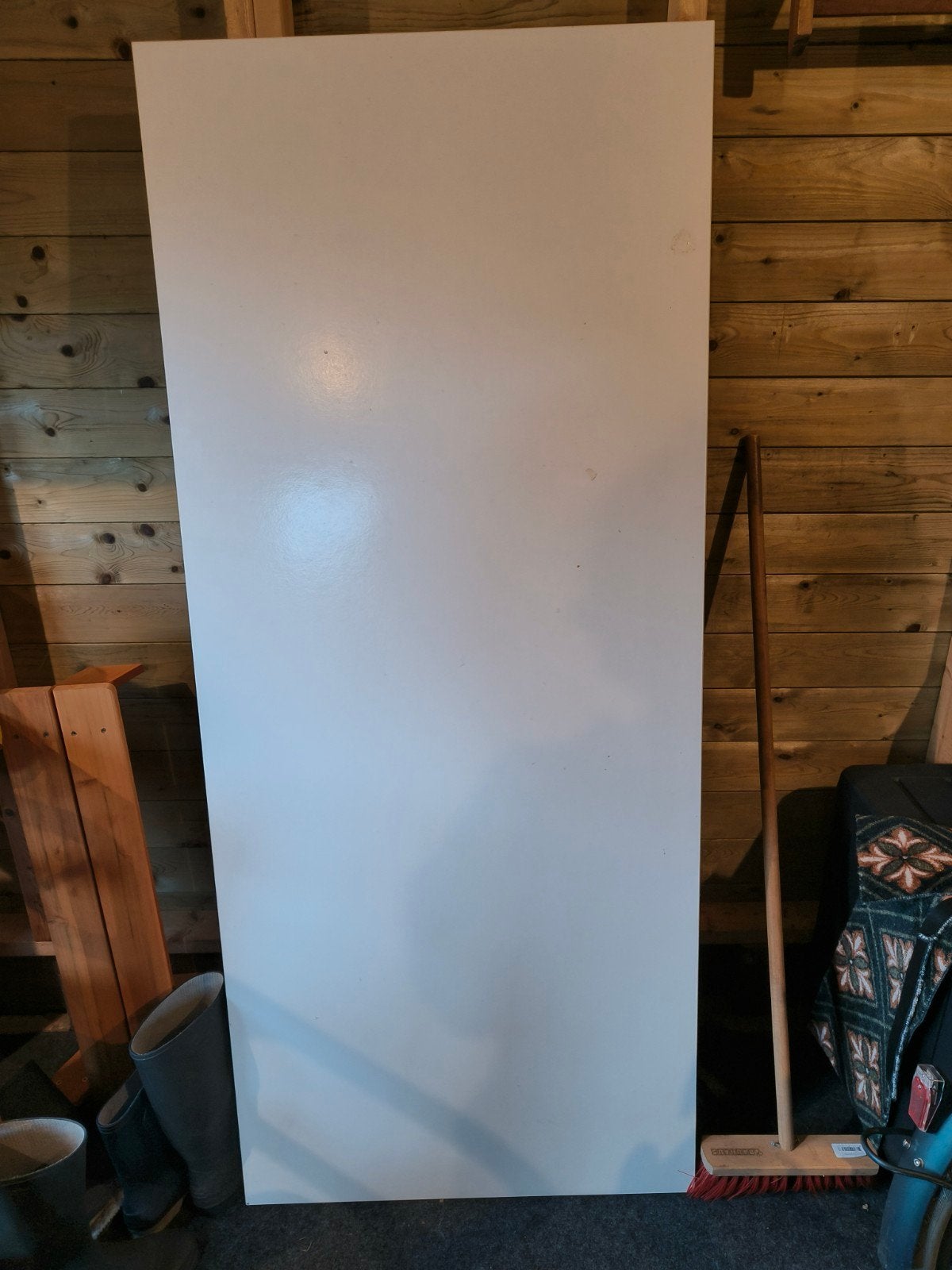 IKEA bureau met stalen poten - 175x75 cm, Ophalen, Gebruikt, Metaal, IKEA