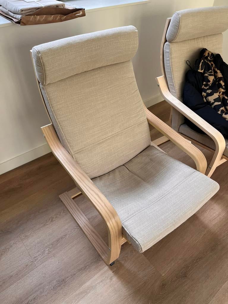 2x ikea lounge chair, Ophalen, Zo goed als nieuw