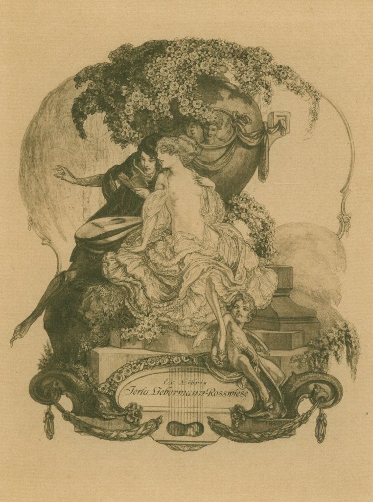 3013 Ex Libris Oostenrijk : Franz von Bayros, z.j., Antiek en Kunst, Verzenden, Ex libris