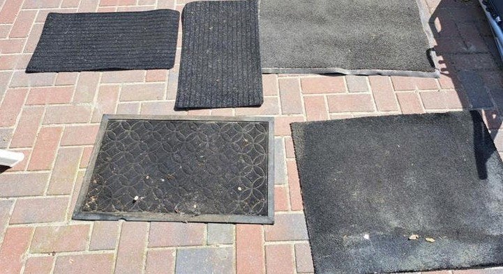 Diverse Deurmatten en Schoonloopmatten, Gebruikt, Schoonloopmat, Rubber, Ophalen of Verzenden