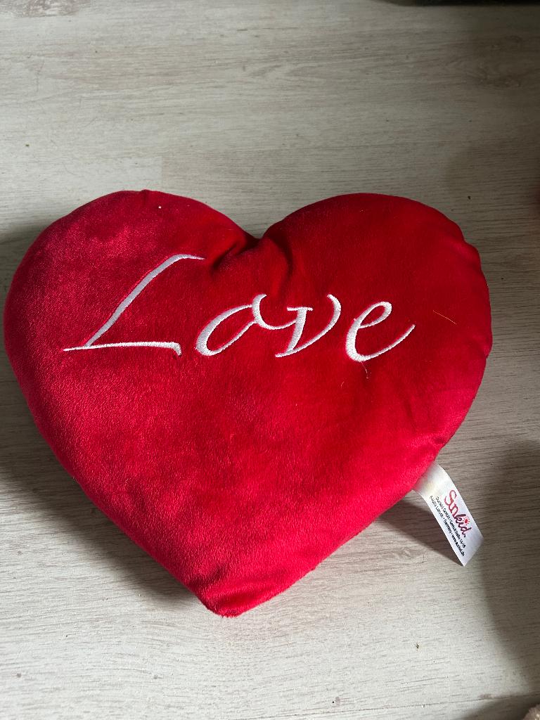 rood pluche hart, Ophalen of Verzenden, Zo goed als nieuw, Rood, Overige typen