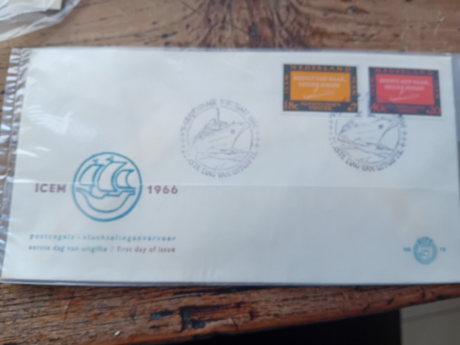 ICEM Eerste Dag Uitgifte 1966 - Postzegels Vluchtelingen, Ophalen of Verzenden, Nederland