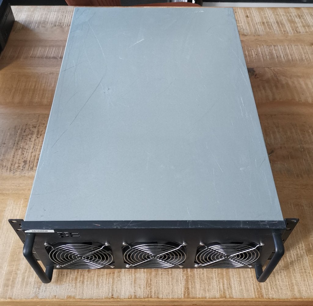4U 8-GPU Mining Rig Server Case. Inter-Tech 4W2 servercase, Ophalen of Verzenden, Gebruikt