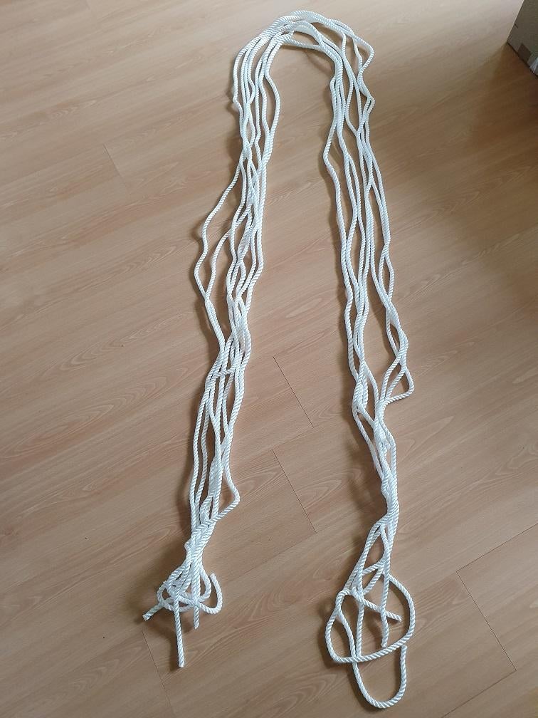 Polyester touw in 3-strengs geslagen, Ophalen of Verzenden, Nieuw, Lijn of Blok