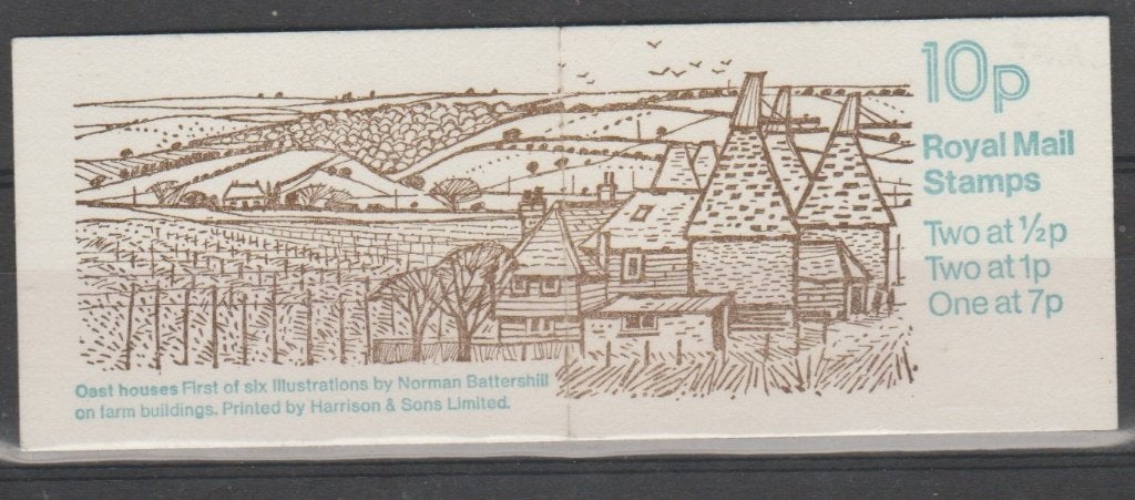 GB 1978 10 pence Stamp Booklet FA4 Oast houses MNH, Verzenden, Postfris