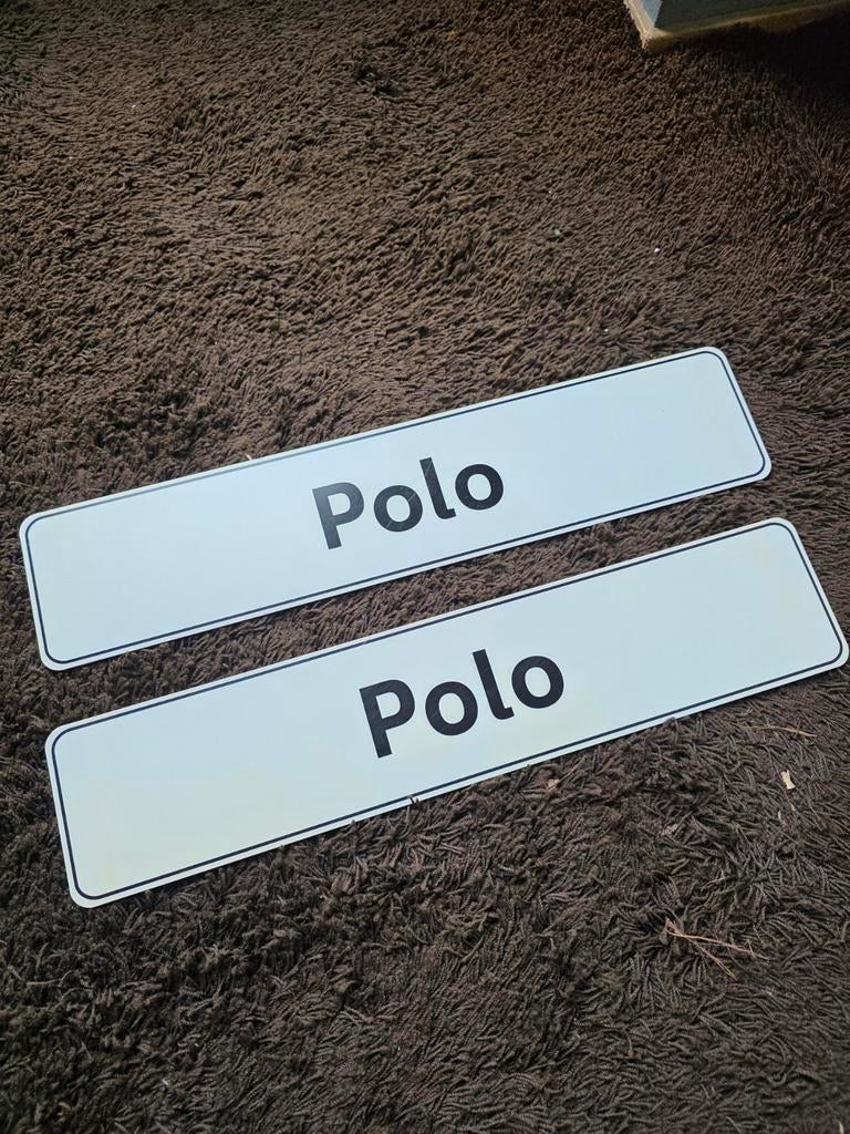 Polo kenteken plaatjes - decoratief, Ophalen