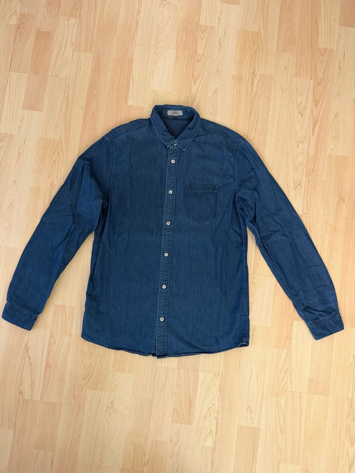 COS Denim Overhemd Maat S - Zo goed als nieuw, Kleding | Heren, Overhemden, Ophalen of Verzenden, Zo goed als nieuw, Blauw, Halswijdte 38 (S) of kleiner