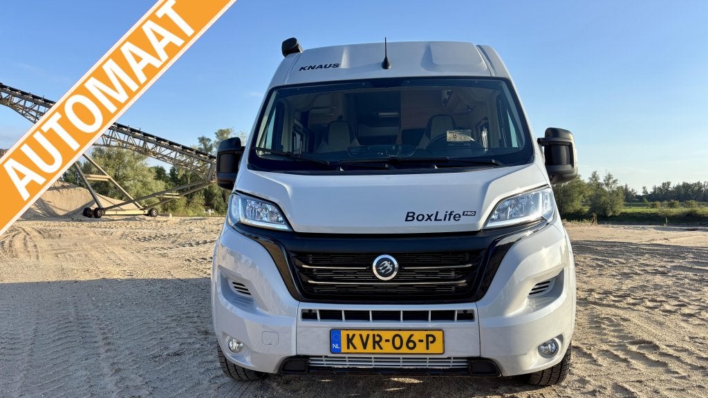 Knaus BoxLife 600 12-2024 AUTOMAAT SOLAR GRIJS, Automaat, Luifel, Buscamper of Camperbus, Ringverwarming