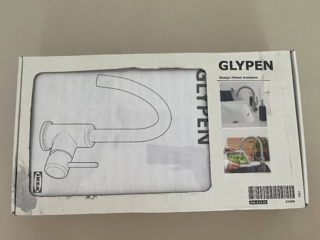 IKEA Glypen mengkraan, Ophalen of Verzenden, Zo goed als nieuw, Chroom, Kraan