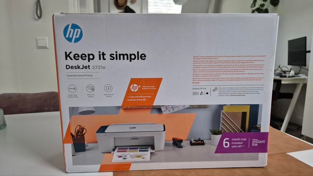 HP DeskJet 2721e All-in-One Printer - Nieuw in doos, Kleur printen, Inkjetprinter, All-in-one, Ophalen of Verzenden