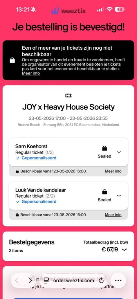 Joy x heavy house society 23 mei, Tickets en Kaartjes, Concerten | House, Techno en Trance, Eén persoon, Mei