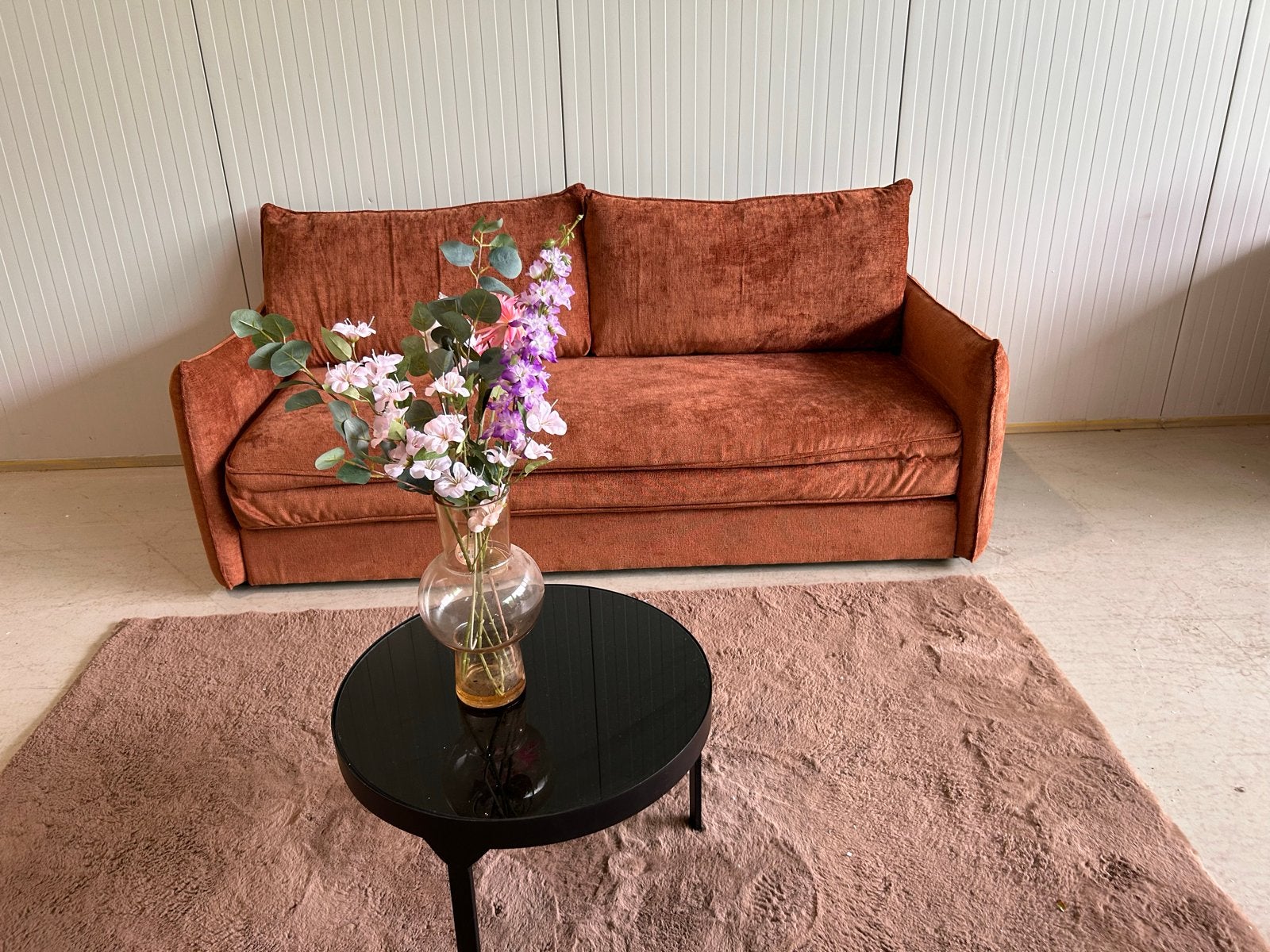 Nieuwe Vtwonen AVA Slaapbank - Terra/Roestkleur, Huis en Inrichting, Ophalen, ., 210 cm, Oranje