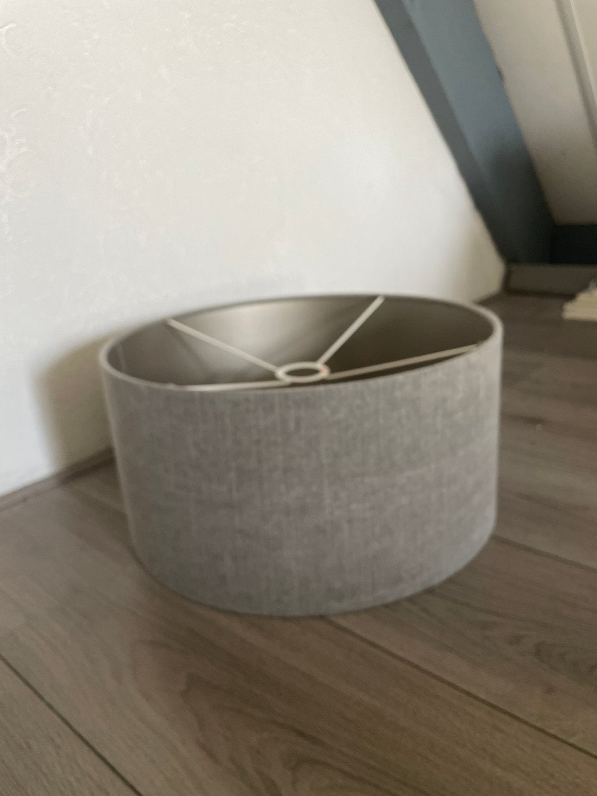 Brynxz Lampenkap Lichtgrijs - Ø40cm H20cm - ZGAN, Rond, Ophalen of Verzenden, Zo goed als nieuw, Textiel