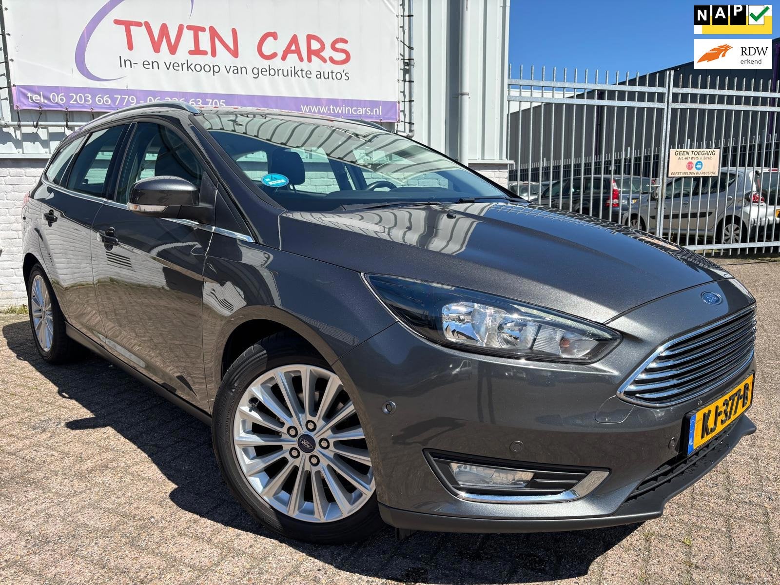Ford Focus Wagon 1.0 Titanium AIRCO/NAVI/CRUISE/LMT VELGEN/E, 125 pk, Gebruikt, Euro 6, Origineel Nederlands