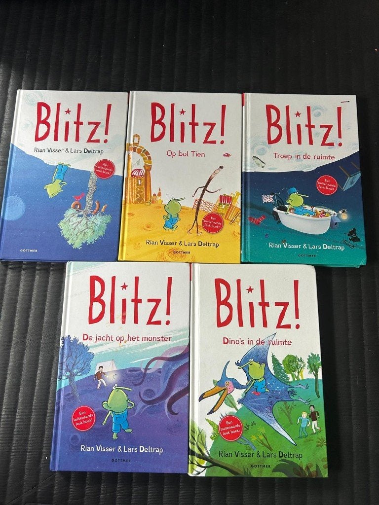 Blitz! deel 1 t/m 5 – complete set – Rian Visser, Ophalen of Verzenden, Zo goed als nieuw, Rian Visser & Lars Deltrap, Fictie algemeen