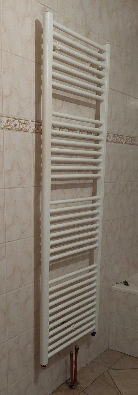 Witte handdoekradiator voor badkamer, gebruikt 60x170, Radiator, Ophalen of Verzenden, 60 tot 150 cm, 80 cm of meer
