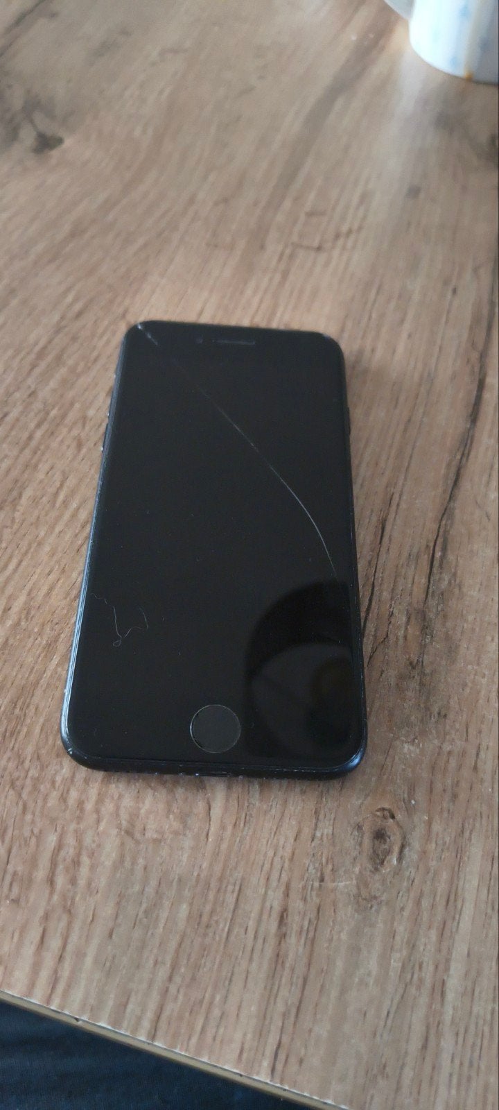 iPhone 7 Zwart - Gebruikt met barsten in scherm, Ophalen, Gebruikt