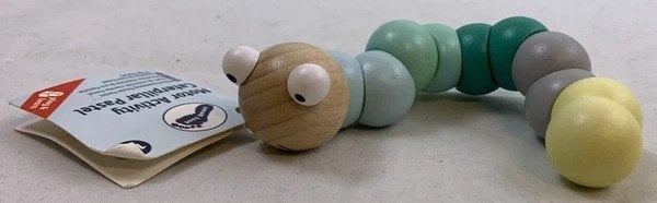 Small Foot motoriek speelgoed rups pastel hout, Coolsingel 104, 3011 AG Rotterdam, Netherlands, Verzenden, Zo goed als nieuw, Duw- of Trekspeelgoed