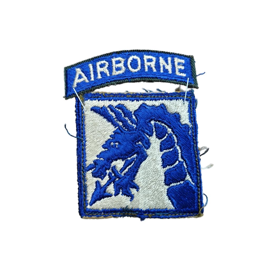 WWII US 18th Airborne Corps Patch, Verzamelen, Ophalen of Verzenden, Amerika, Embleem of Badge