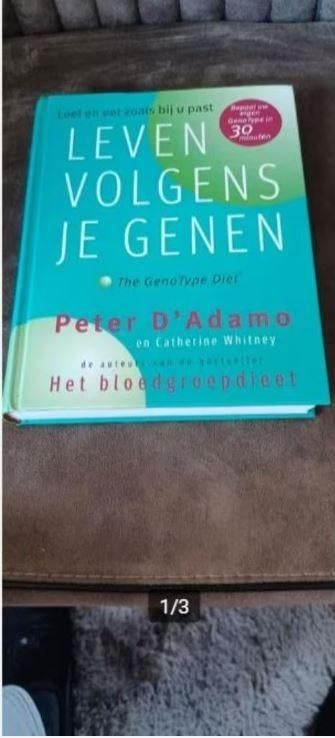 Leven volgens je Genen Peter D' Adamo, Boeken, Ophalen of Verzenden, Zo goed als nieuw