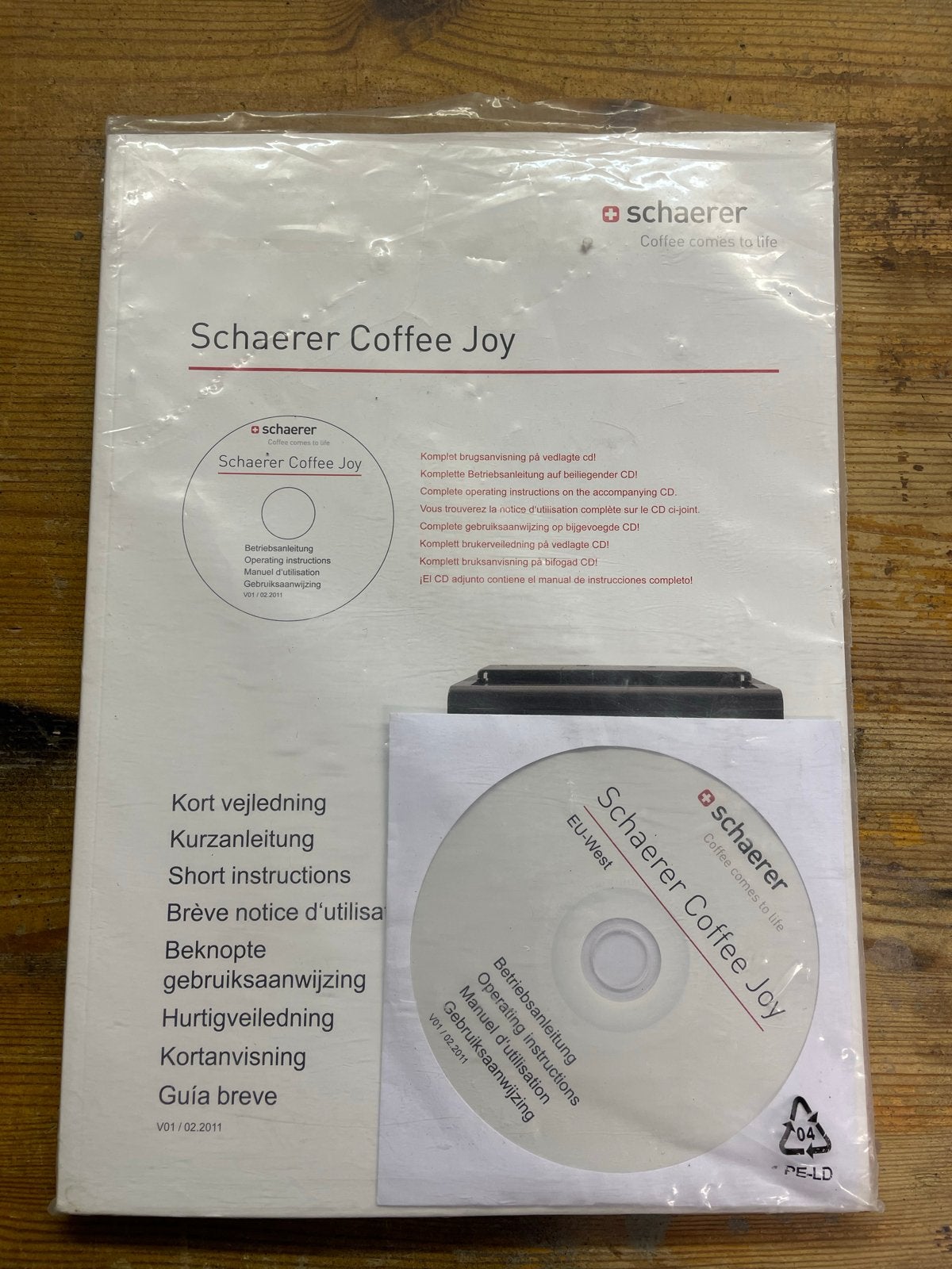 Schaerer Coffee Joy Handleiding en CD, Verzenden, Nieuw, Niet van toepassing