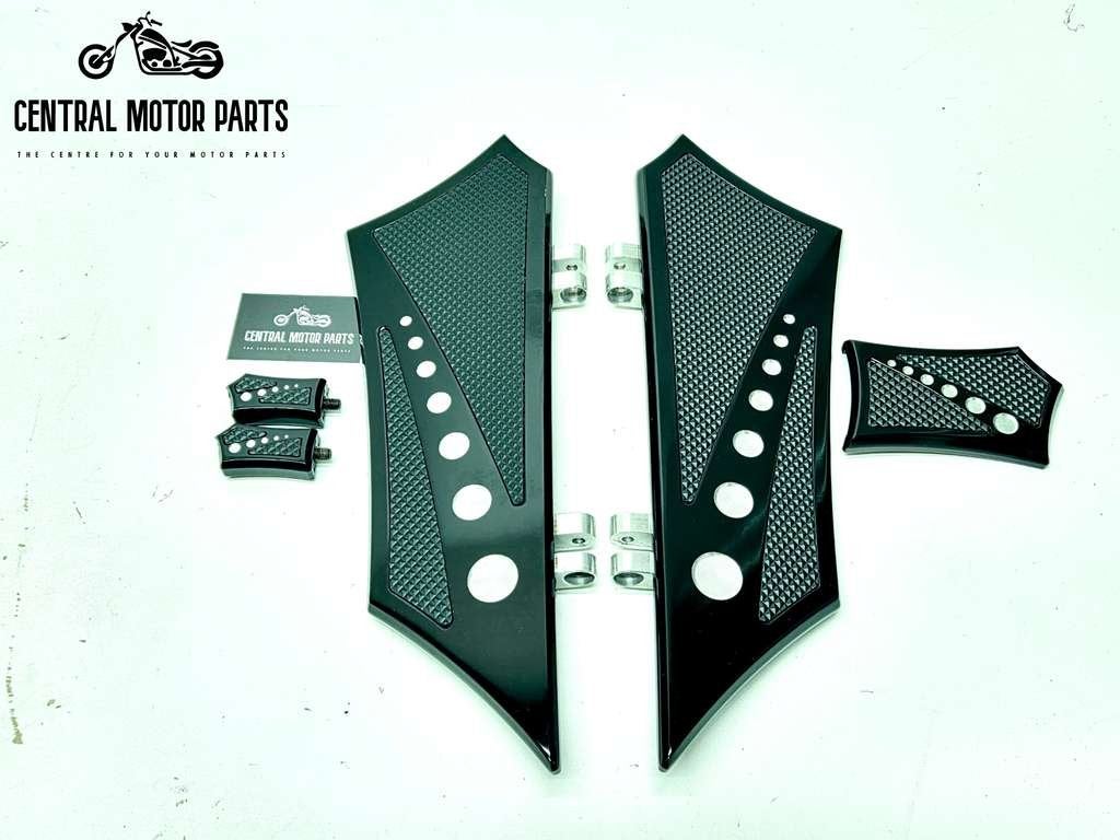 Zwarte E-O Floorboard set JH Choppers, Motoren, Niet ingevuld, Gebruikt, Niet ingevuld, Ophalen of Verzenden