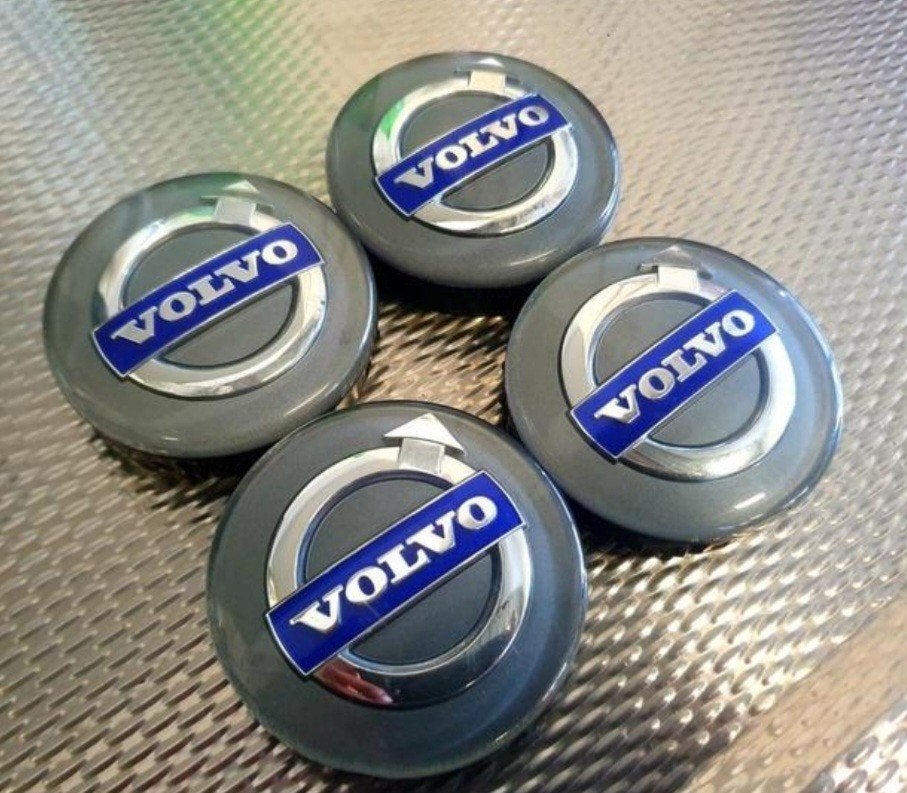 ORIGINELE VOLVO NAAFDOPPEN 64MM GRIJS Z.G.A.N, Auto diversen, Ophalen of Verzenden, Zo goed als nieuw