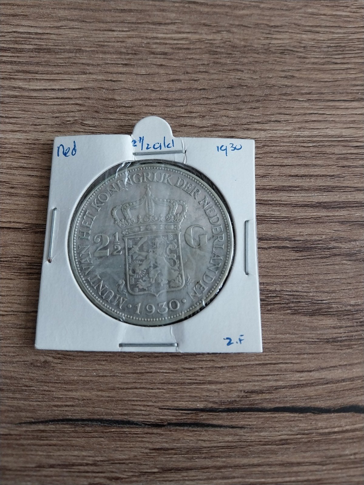 Zilveren 2½ Gulden Koningin Wilhelmina 1930, Zilver, Ophalen of Verzenden, Koningin Wilhelmina, Losse munt