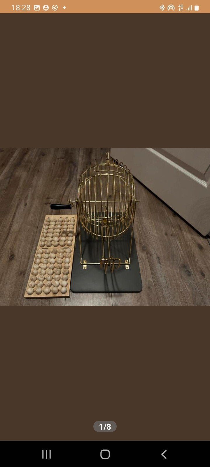 Bingo Set met Draaimolen en Houten Ballen, Hobby en Vrije tijd, Vijf spelers of meer, Ophalen of Verzenden, Zo goed als nieuw
