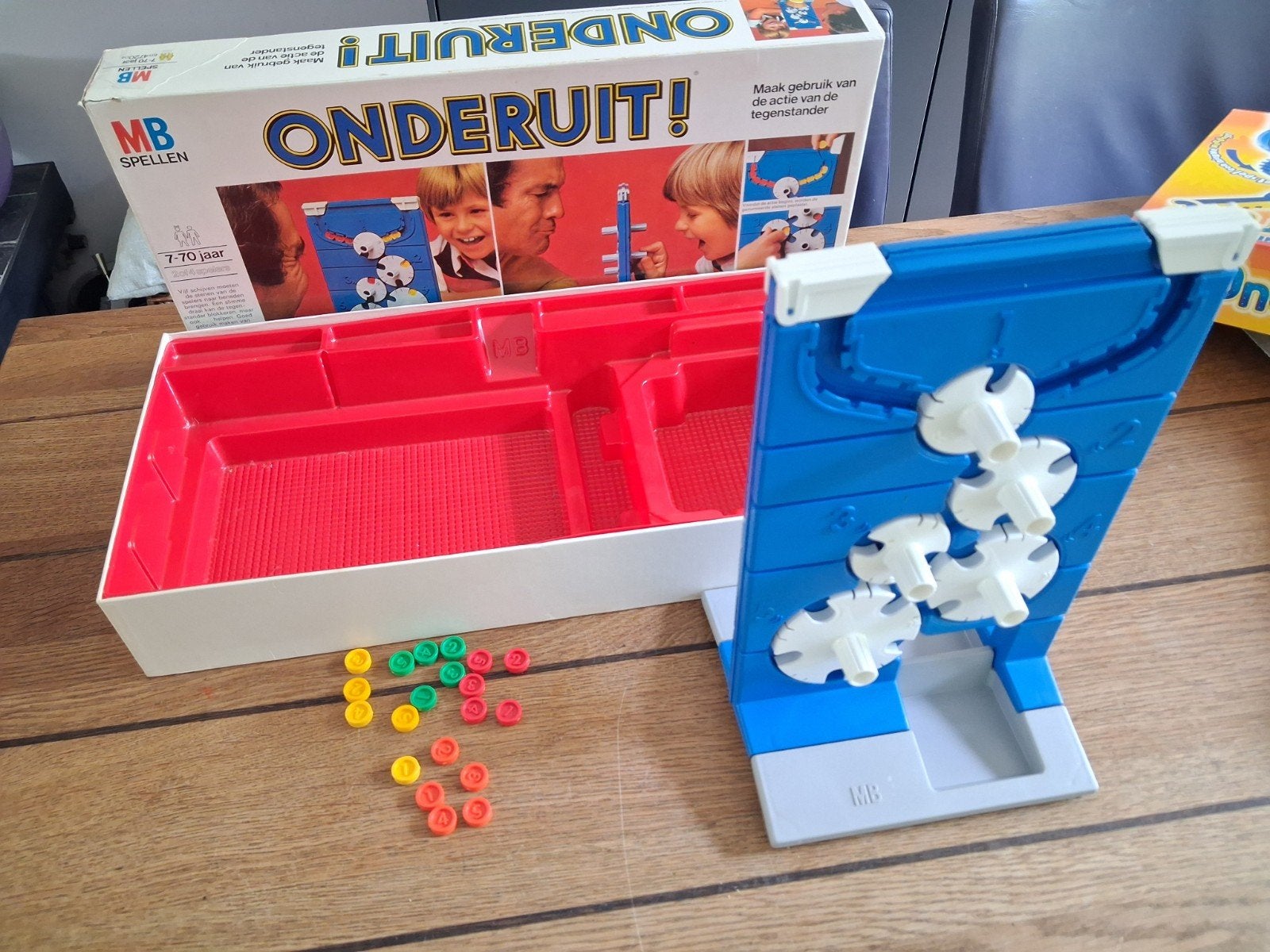 Onderuit spel mb bordspel vintage, Ophalen of Verzenden