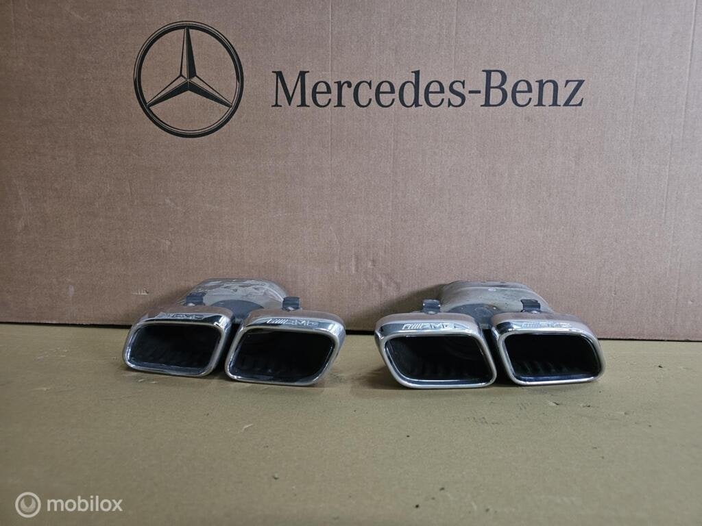 Mercedes 63 amg facelift Uitlaatsierstukken set, Auto-onderdelen, Gebruikt, Ophalen of Verzenden