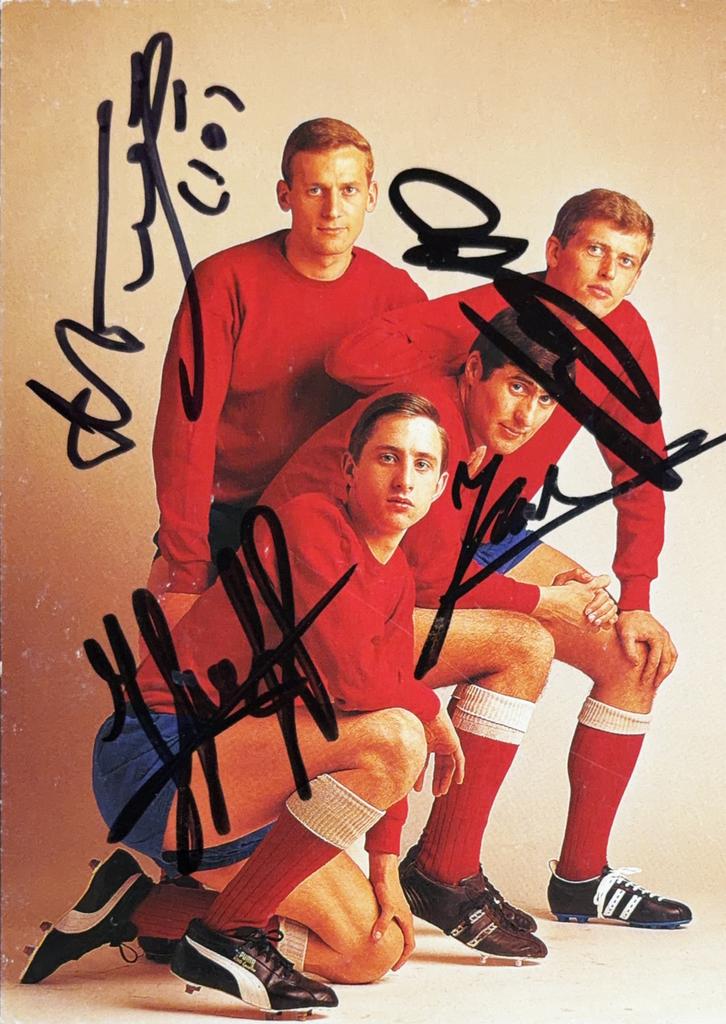 Spelerskaart AFC Ajax Amsterdam - Cruyff/Swart/Keizer, Verzamelen, Sportartikelen en Voetbal, Ophalen of Verzenden, Zo goed als nieuw