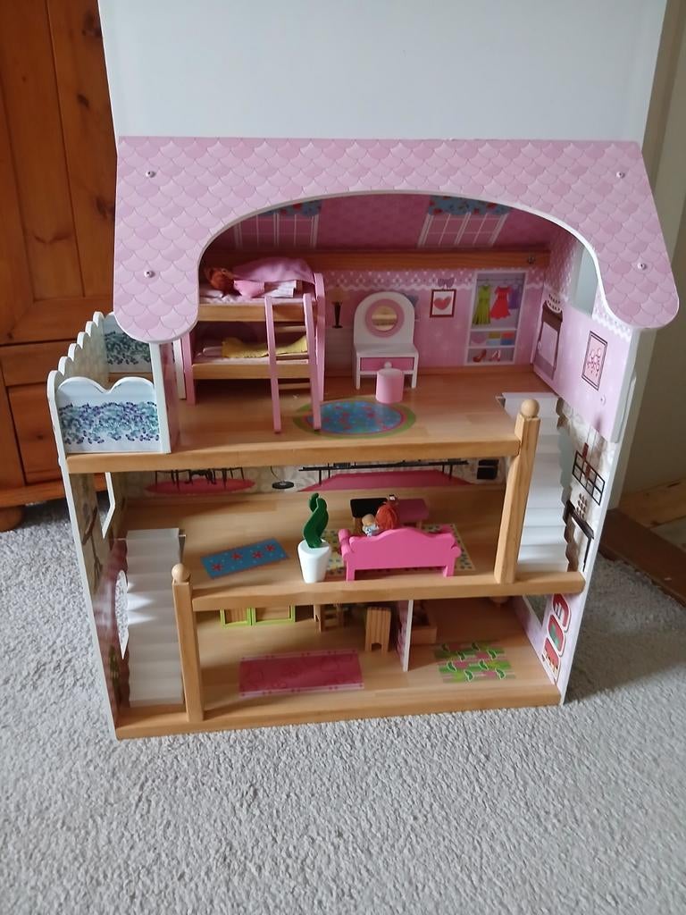 Poppenhuis te koop!, Kinderen en Baby's, Speelgoed | Poppenhuizen, Ophalen, Gebruikt, Poppenhuis