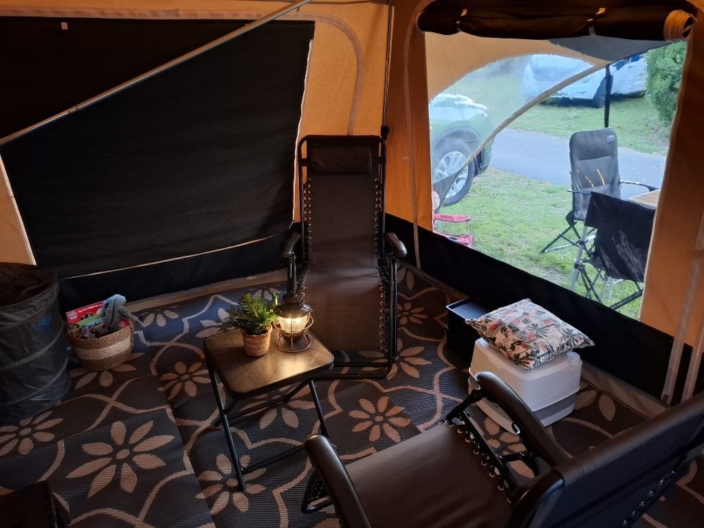 6 pers. Jamet vouwwagen 2025 met luifel, direct beschikbaar!, Caravans en Kamperen, Vouwwagens, Ophalen, Meerkleurig, Aanwezig