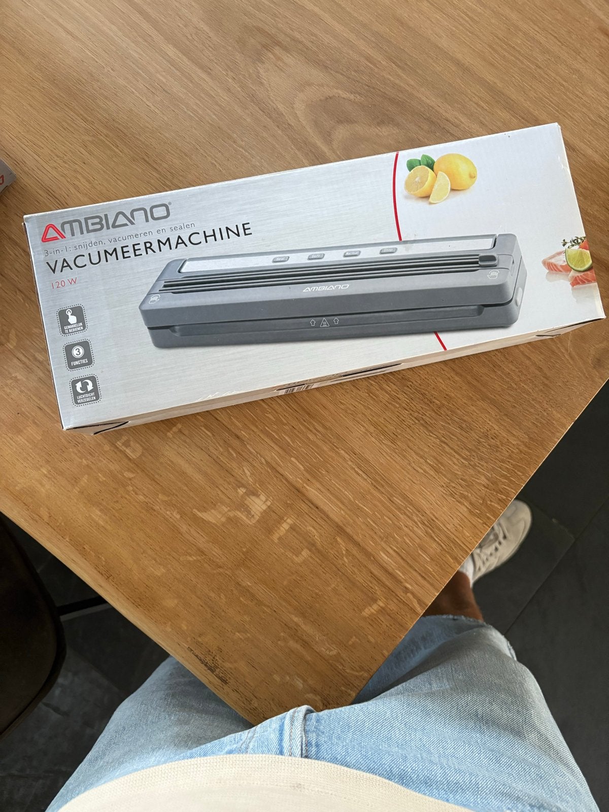 Ambiano Vacumeermachine met folie rollen, Ophalen of Verzenden, Zo goed als nieuw