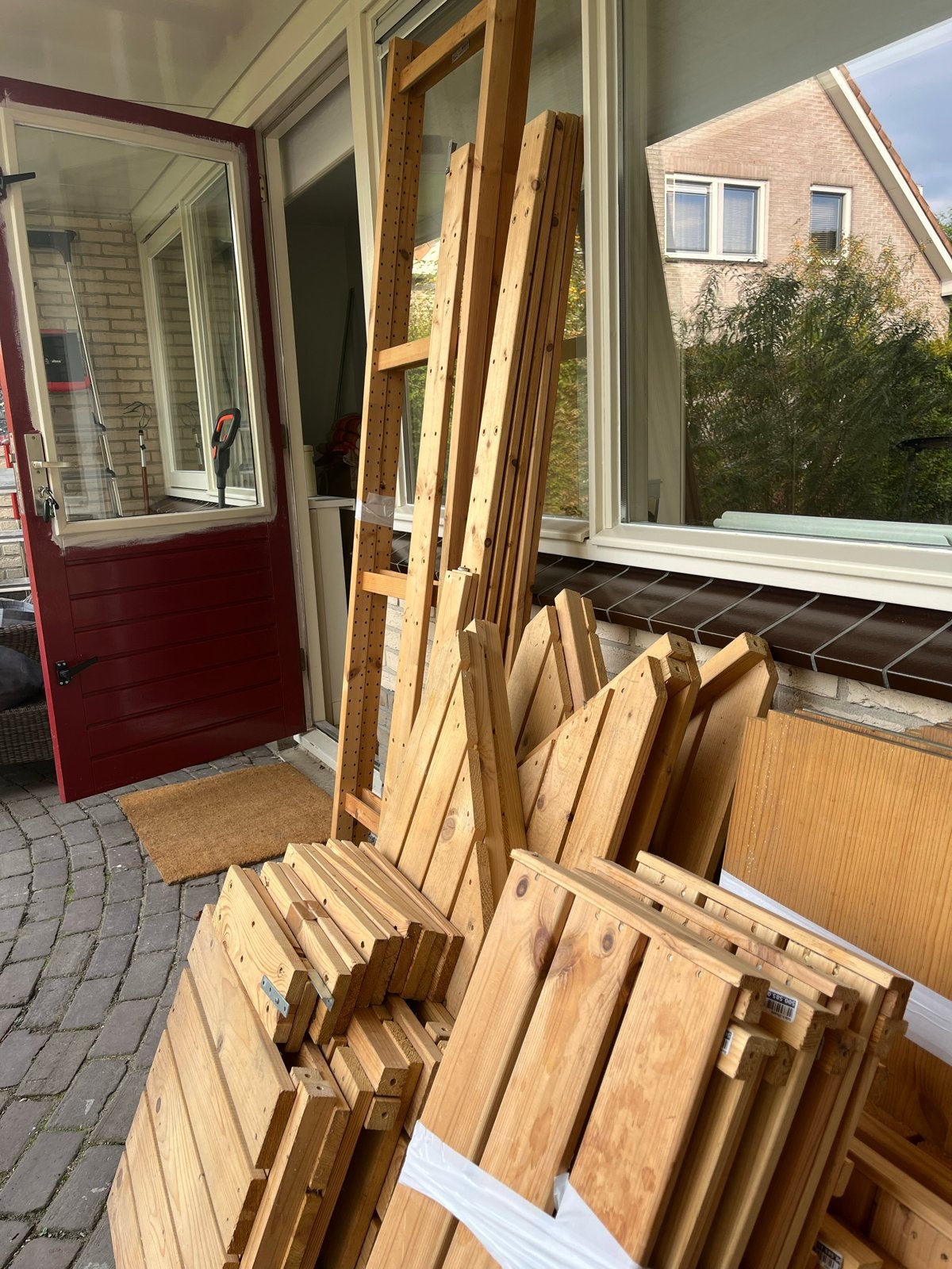 IKEA houten stellingkast - Gebruikt, Huis en Inrichting, Ophalen, Gebruikt