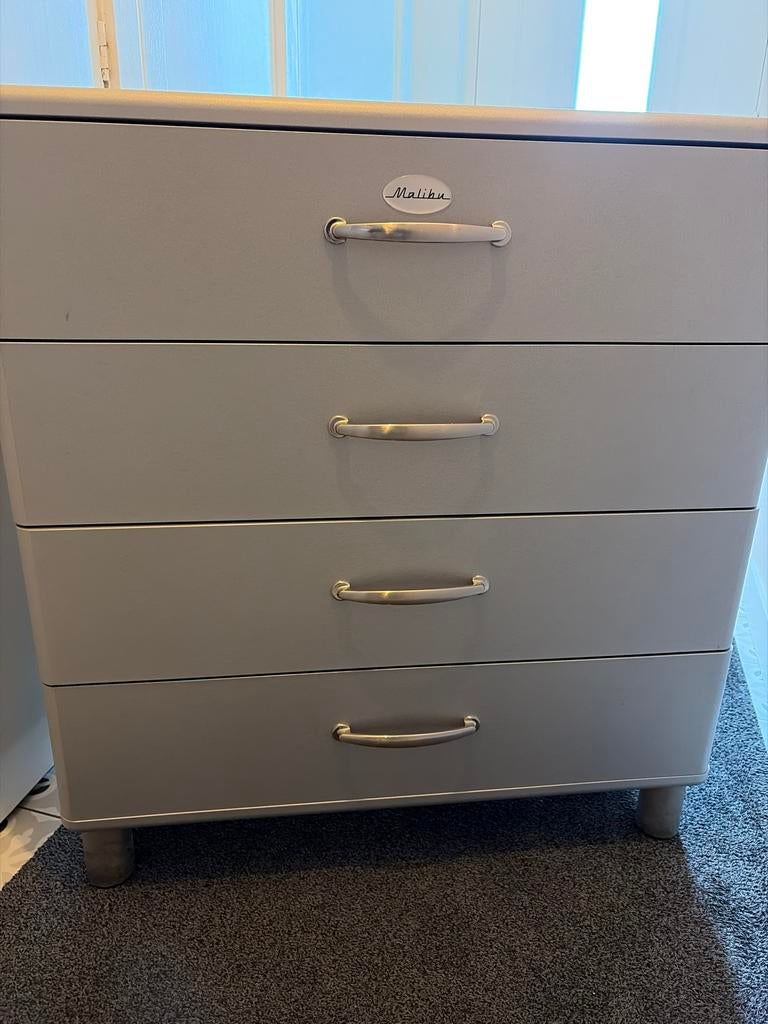 Tenzo Malibu 4 ladenkast Grijs/zilver, Ophalen, Gebruikt, 100 tot 150 cm, 50 tot 100 cm
